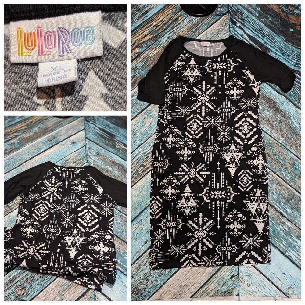 Lularoe XL Black and‎ White Julia Dress